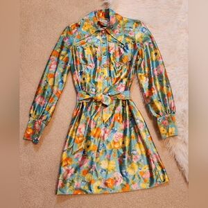 Vintage 1960s Miss Adventure Mini Dress